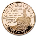 2017 Great Britain £5 Prf Gold Sapphire Jubilee 2017 Great Britain £5 Prf Gold Sapphire Jubilee